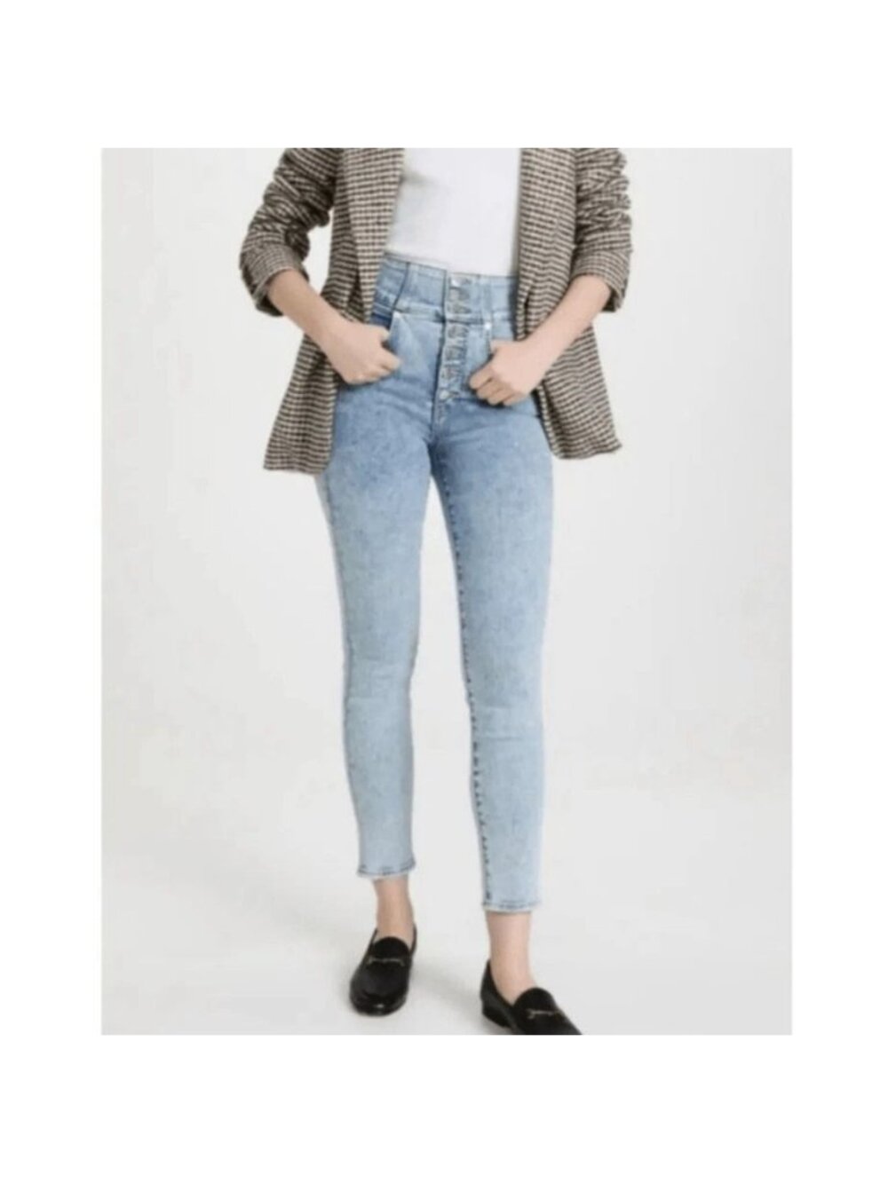 Veronica Beard Katherine Corset extra high rise skinny jeans 29 / 8 Fits  size 6